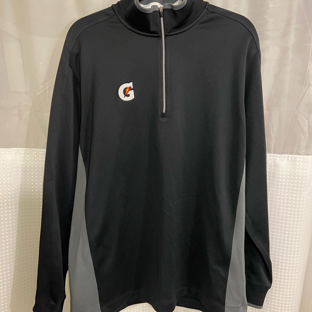 Nike Black and Gray Dri-FIT Quarter-Zip Pullover